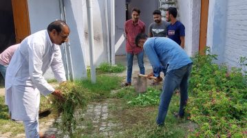 सेवा पखवाड़ा कार्यक्रम के अंतर्गत चलाया स्वच्छ अभियान